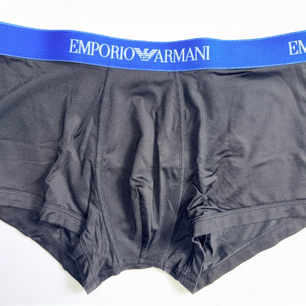 Men’s Premium Emporio Armani Black Boxer Briefs Size Medium